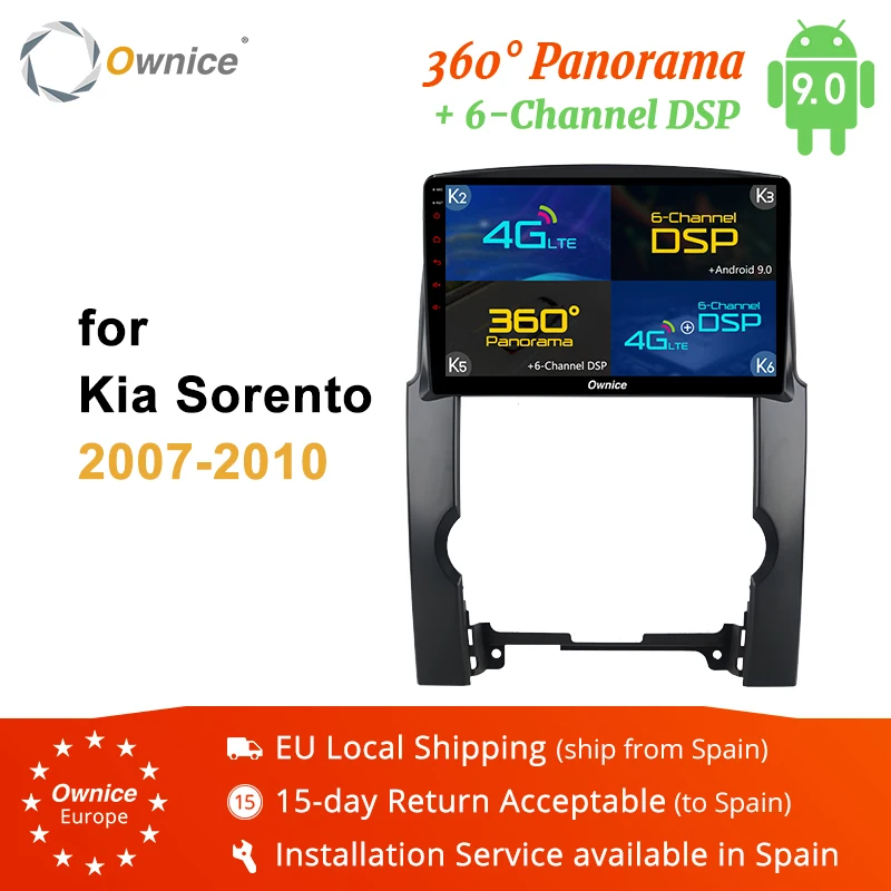 Ownice Octa Core Android 9.0 DSP 360 Panorama car radio dvd for kia sorento 2010 - 2013 Car Stereo GPS Navi headunit 4G SPDIF | Автомобили