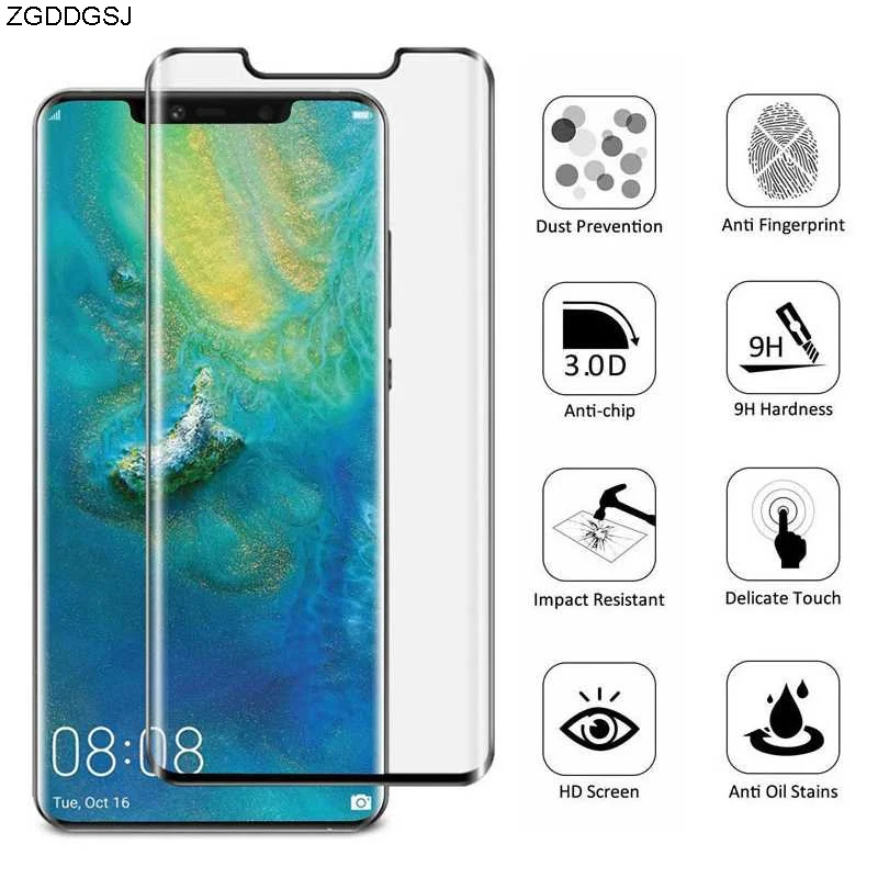 

9H Full Curved Protective Glass For Huawei P40 Pro P30 Tempered glass For Huawei P40 Pro Screen protector For Huawei P40 Pro