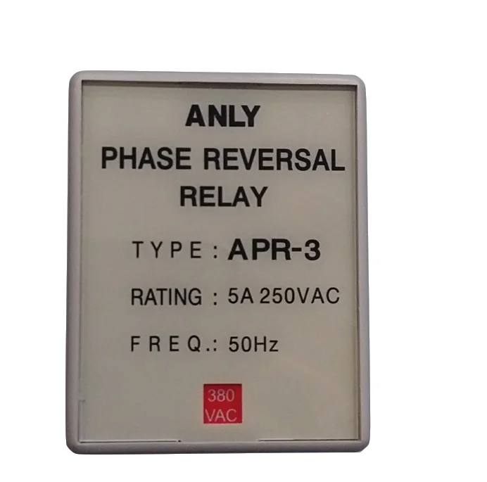 ANLY APR-3 отказ фазы реле обнаружения и контроля последовательности фаз |