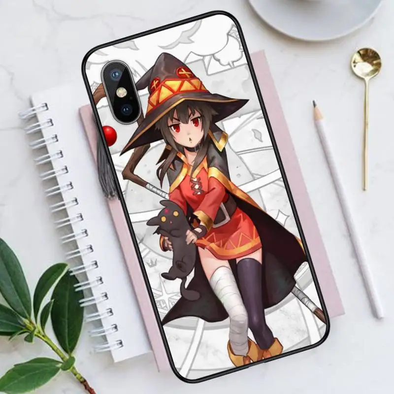 

Konosuba Megumin Phone Case for iPhone 11 12 mini pro XS MAX 8 7 6 6S Plus X 5S SE 2020 XR