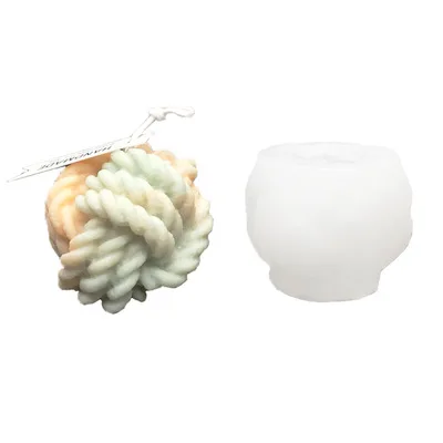 

Yarn Ball Aromatherapy Candle Decoration Mold Fondant Mold Cake Decoration Tool Chocolate Candy Dessert Baking Mold