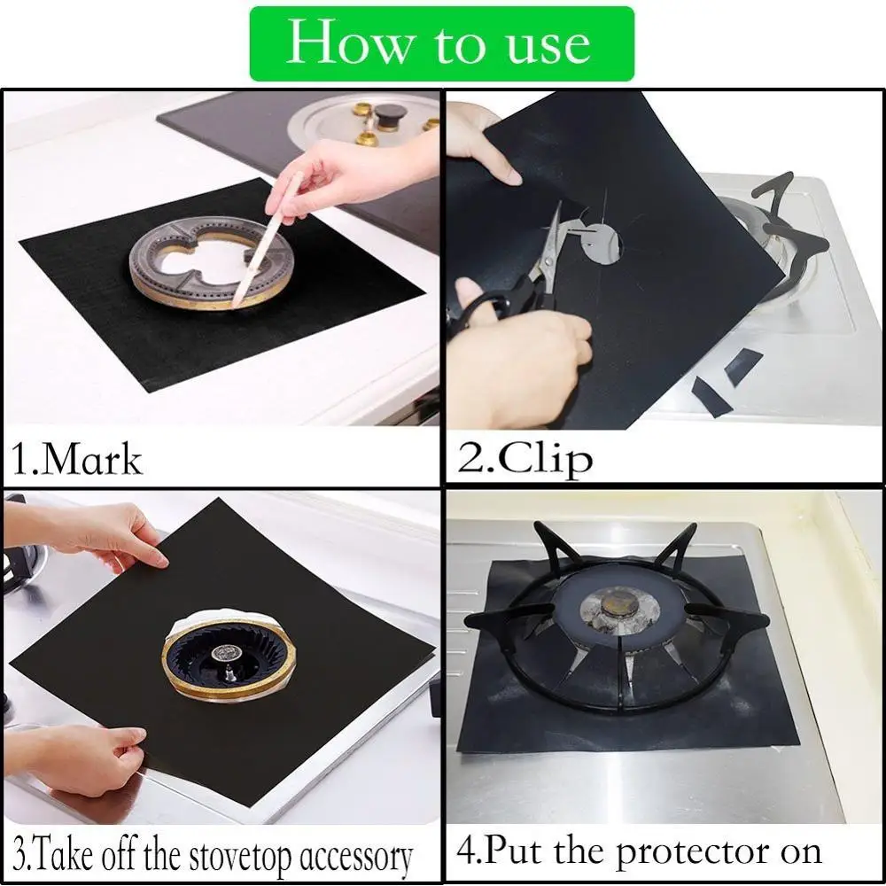 10 шт. кухонные коврики для газовой плиты|Коврики и подложки| |