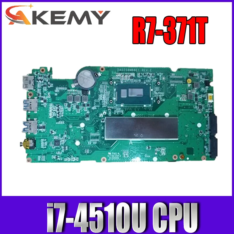 

For ACER aspire r13 R7-371T Laptop Motherboard da0zs8mb8e1 nbmqp11004 nb. mqp11.004 com sr1eb i7-4510U 100% Test Ok Mainboard