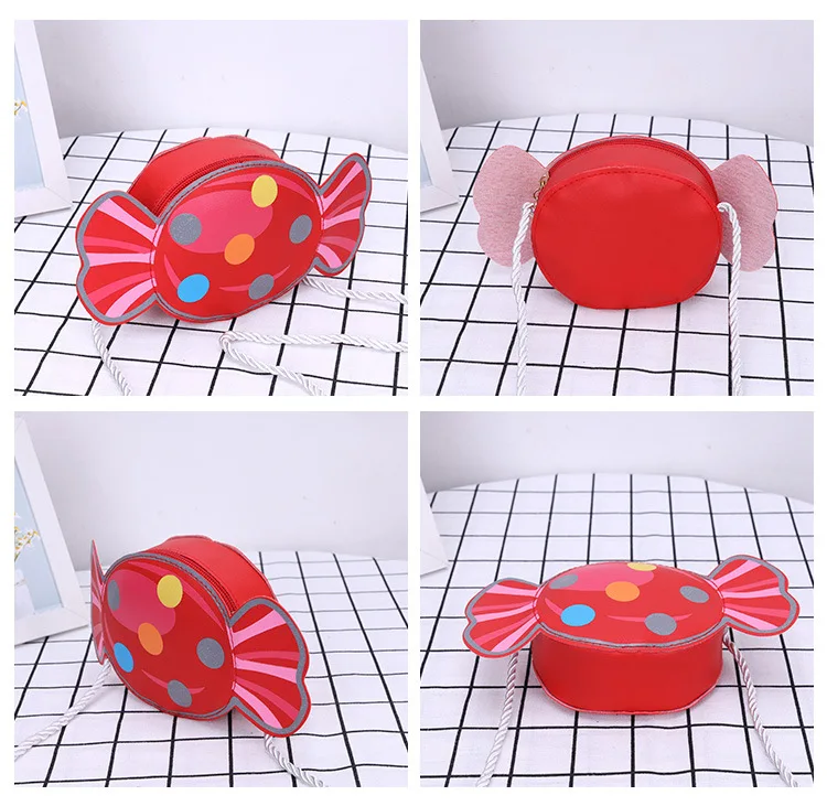 Cartoon Candy Children Small Crossbody Bags Fashion Simple Baby Girls Accessories Shoulder Bag Boys Kids Coin Purse Handbags