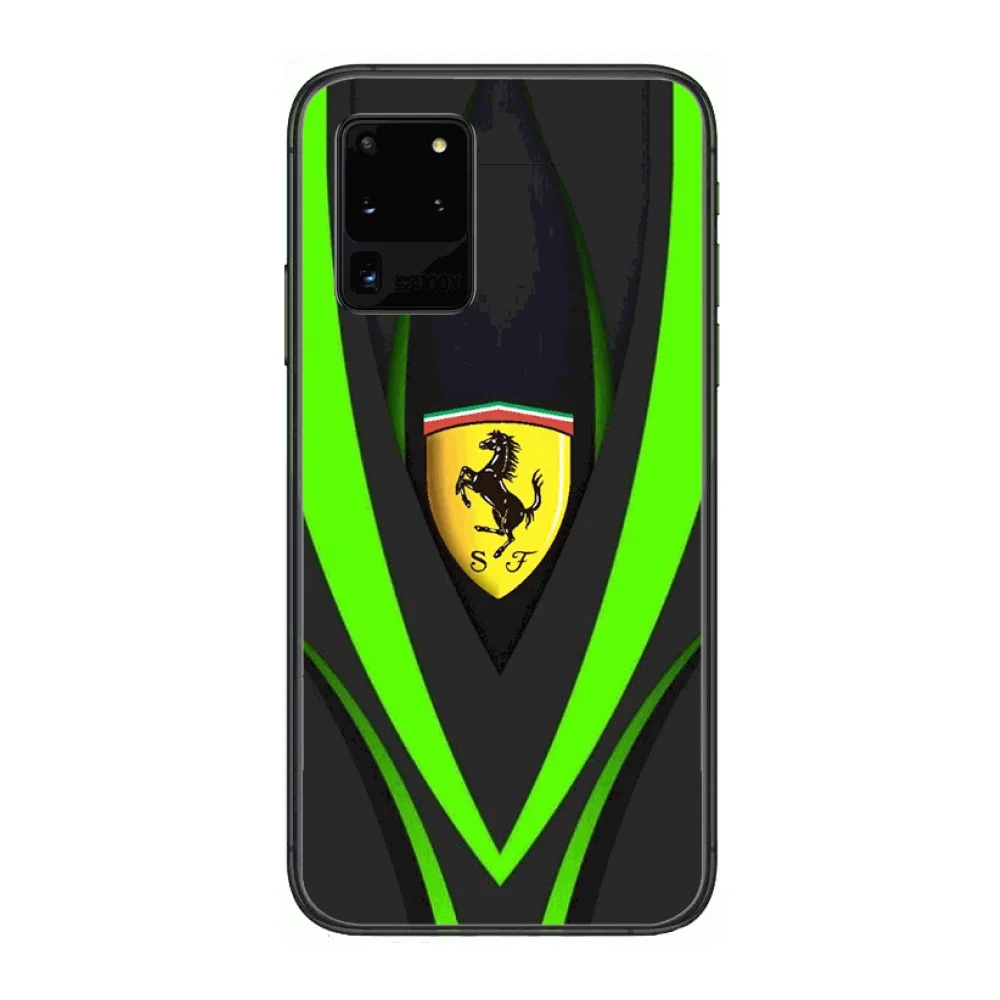 

Supercar Luxury car Ferrari Italy Phone cover hull For SamSung Galaxy S 6 7 8 9 10 20 Plus Edge E 5G Lite Ultra black soft b