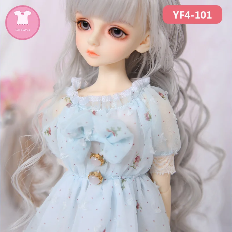 BJD SD Кукла Одежда 1/4 чистый сельский ветер платье тонкие юбки для Minifee или MSD тела YF4