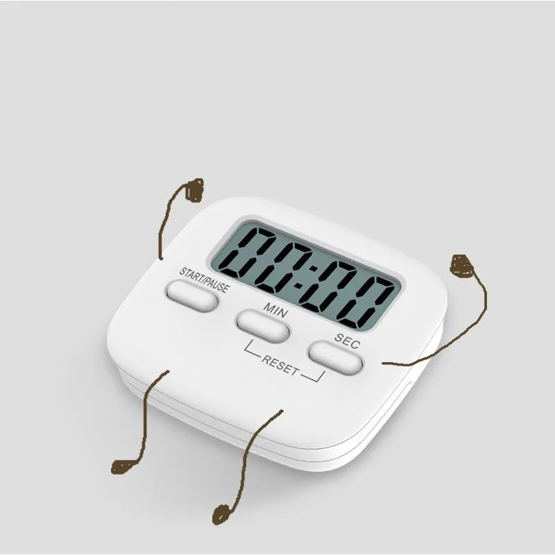 

ABS Multifunction Countdown Timer Reminder Student Timer Baking Plastic LCD Digital Display Timer Household Kitchen Supplies