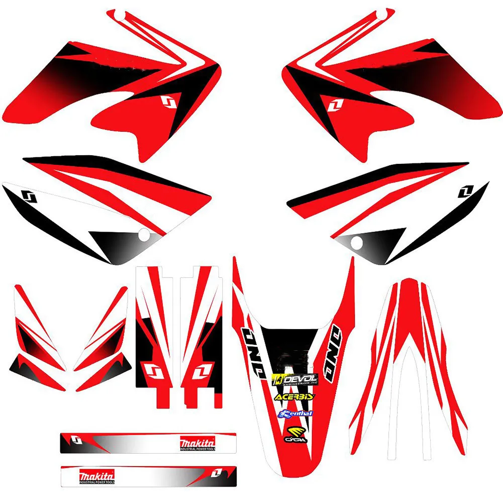 Бесплатные фотографические наклейки для Honda XR 50 2005 XR100 |