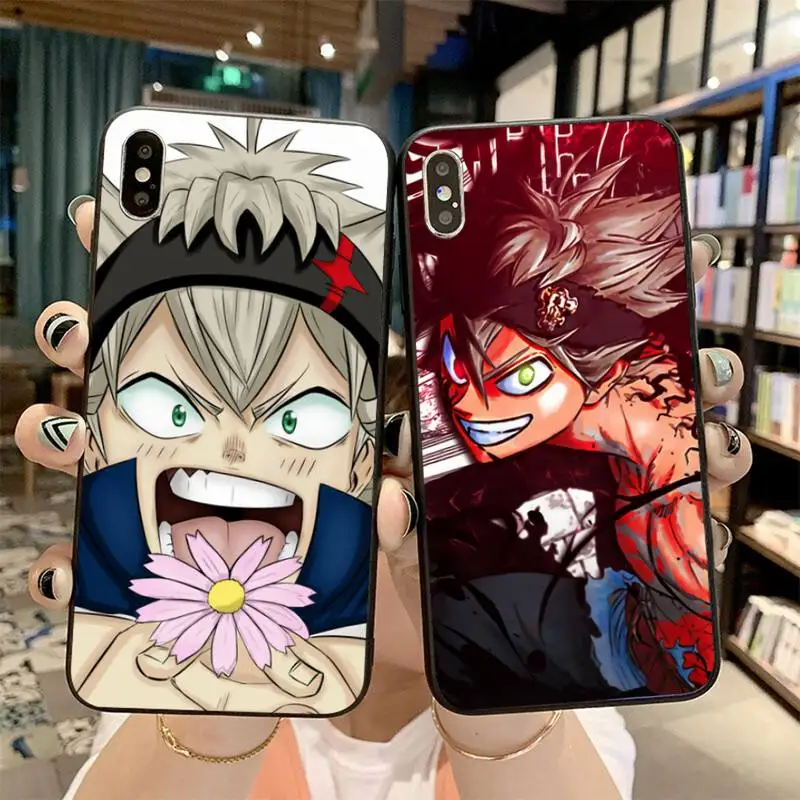 

CUTEWANAN japan anime Black Clover Asta Coque Shell Phone Case for iPhone 11 pro XS MAX 8 7 6 6S Plus X 5S SE 2020 XR case