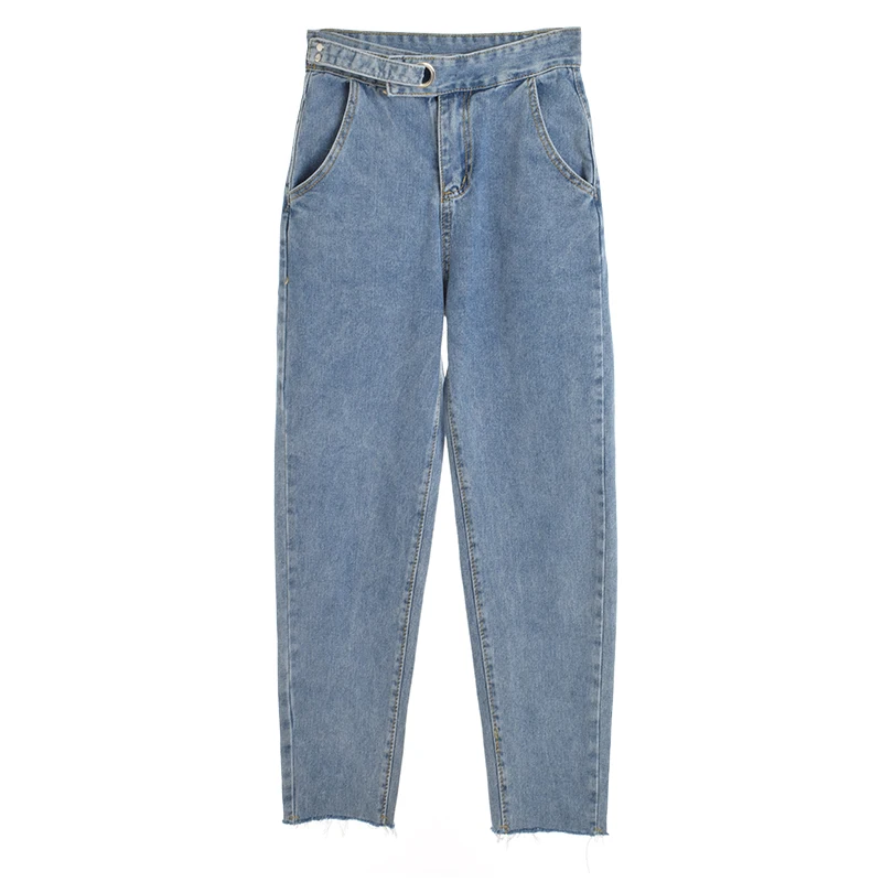 

WITHZZ Spring Autumn Cotton Jeans Women's Loose Jeans Women Vintage Female Trousers High Waist Harem Pants Jeans