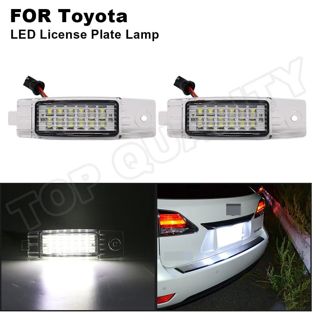 

For Lexus RX300 Toyota Hiace RAV4 Vanguard Highlander Scion XB OEM# 81273-48010 White LED License Plate Light Number Plate Lamps