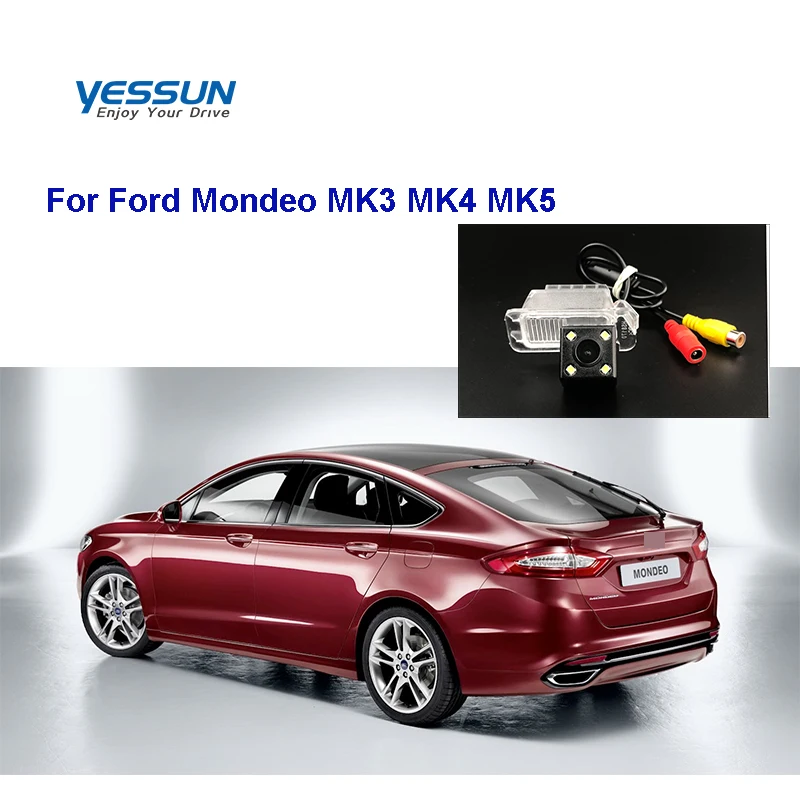 Камера заднего вида Yessun HD CCD с ночным видением для Ford Mondeo MK3 MK4 MK5 камера вида|Камеры