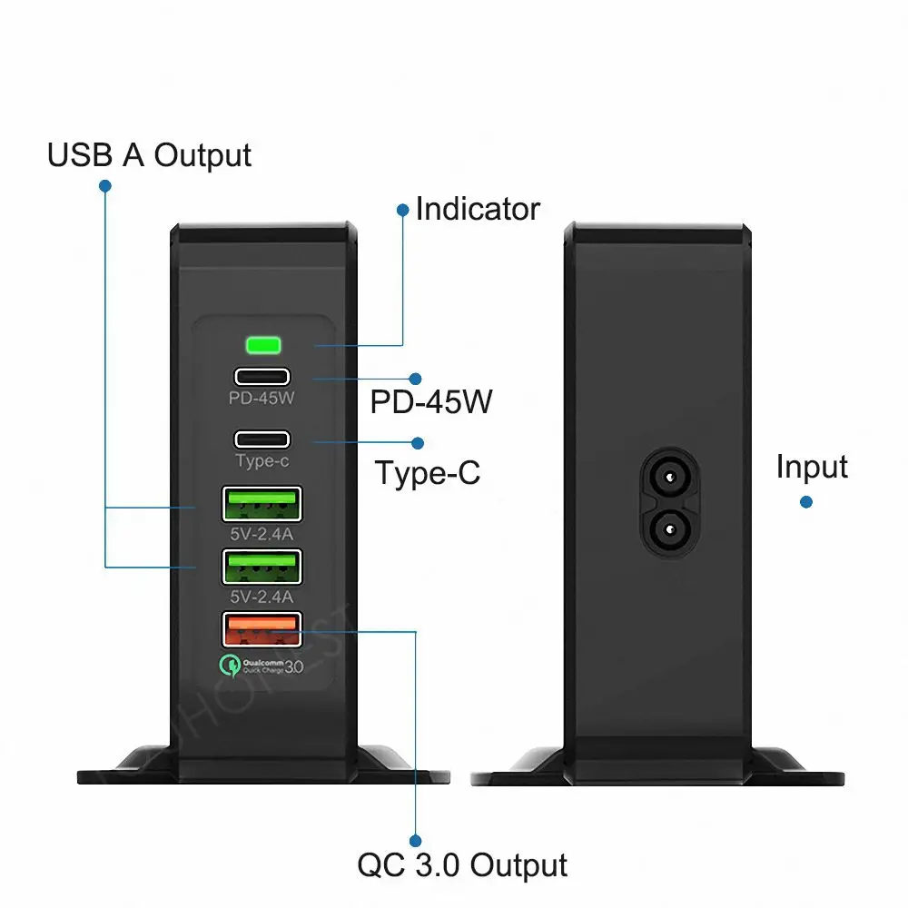 Для iphone huawei Macbook Air samsung быстрая USB зарядка 75 Вт Быстрая 3 0 usb type C PD адаптер питания