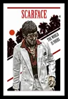 Плакат Al Pacino Scarface, классический постмодерн, жестяные знаки, фильмы, американский стиль, эстетический декор комнаты для игр, декор комнаты 8x12