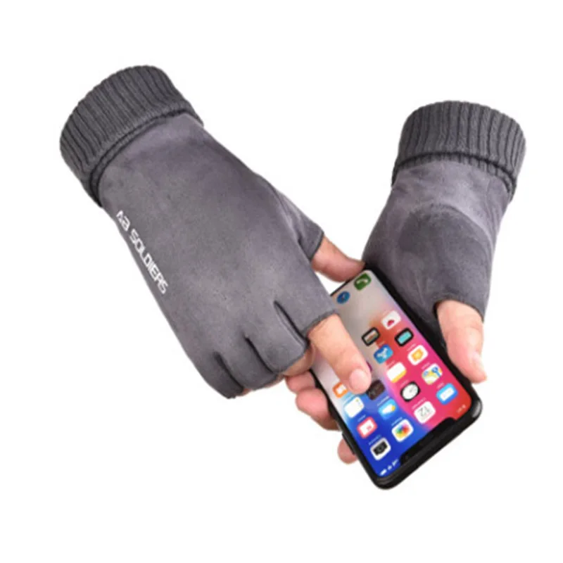 Велосипедные перчатки противоскользящие мужские и женские с полупальцами