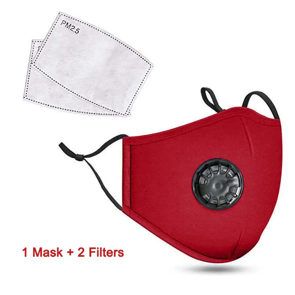 Многоразовая хлопковая маска для лица удобная уличная Пылезащитная