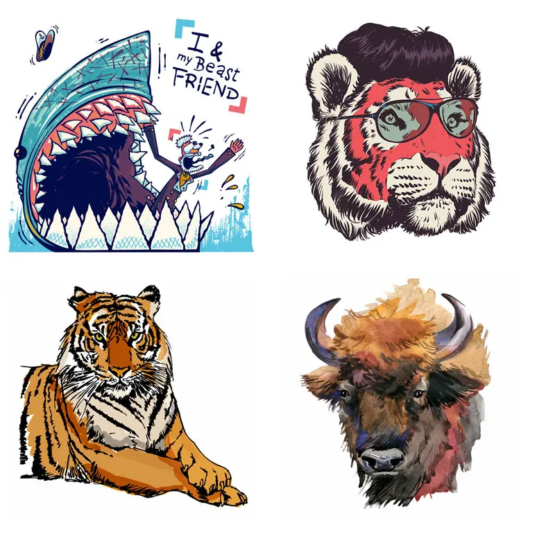 Наклейки ZOTOONE с животными для одежды железной передачей аксессуары сделай сам