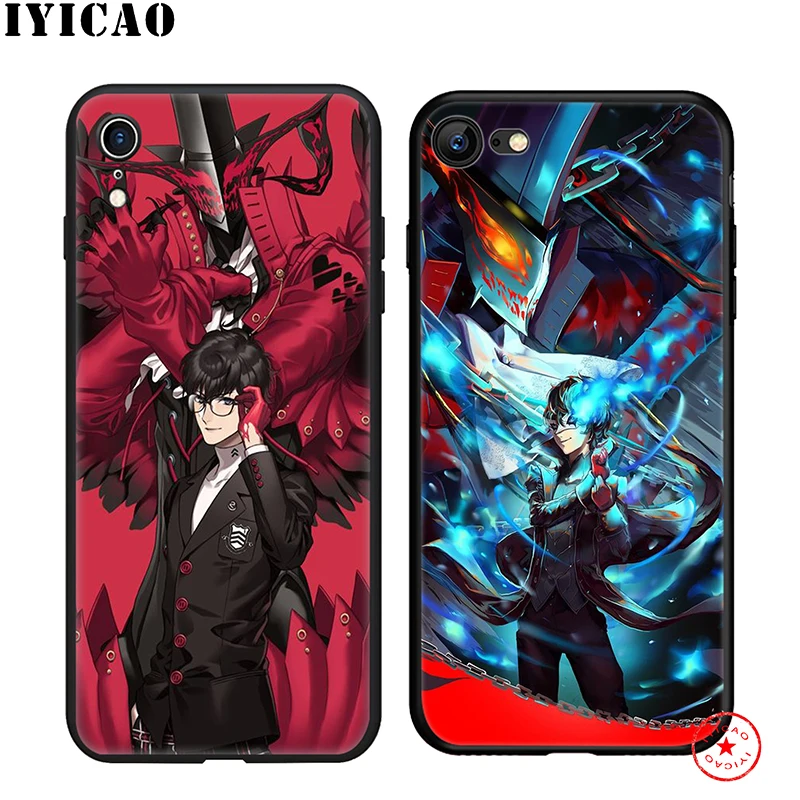 IYICAO P5 P Persona 5 мягкий чехол для телефона iPhone 11 Pro XR X XS Max 6 6S 7 8 Plus 5S SE силиконовый TPU |