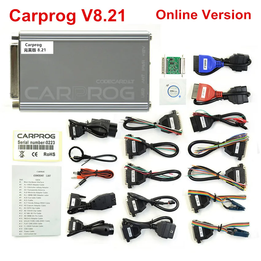 Carprog с keygen CarProg V10.93 10 05 ECU Чип Tunning инструмент для ремонта автомобиля V8.21 Онлайн