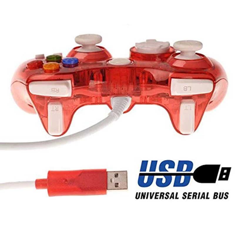 Проводной контроллер Xbox 360 USB проводной геймпад джойстик консолей с двойной