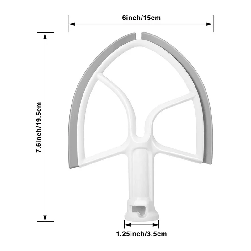 5 Quart Flex Edge Beater для кухонной миски-подъемная Подставка-миксер весло с Силиконовый