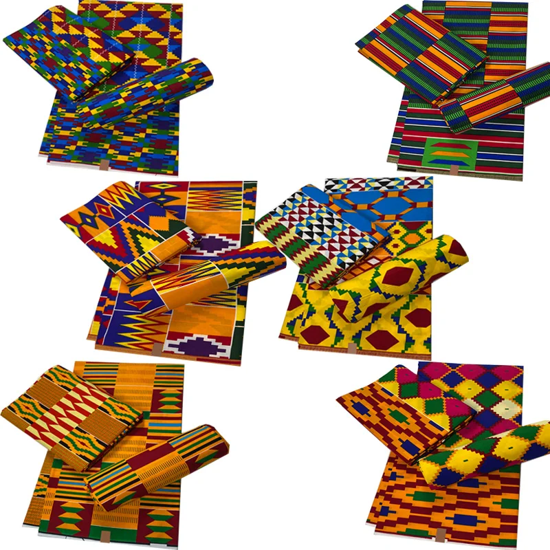 Africa Ankara Prints Batik Kente Fabric Guaranteed Real Wax Party Dress Sewing Tissu Patchwork Craft DIY Loincloth 100% Cotton