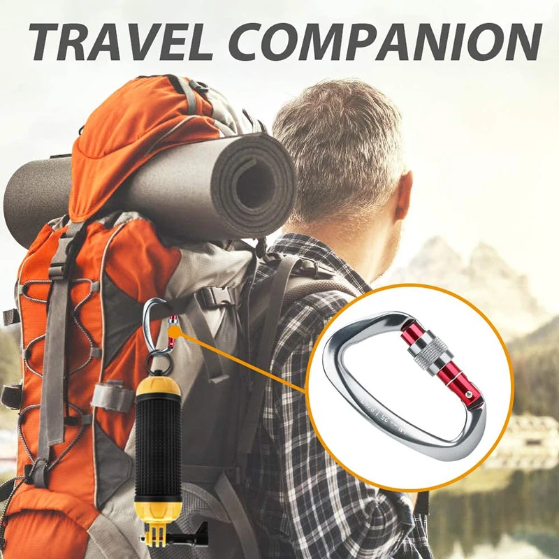 

Fishing Aluminum Alloy Climbing Carabiner Keychain Outdoor Camping Snap Clip Lock Buckle Hook Fishing Rock Climbing Tool