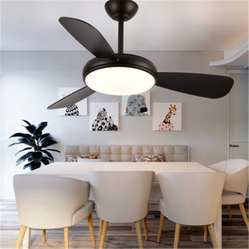 

Nordic Macaron Ceiling Fan Light Modern Minimalist Creative Personality Living Room Dining Room Fan Light Fixture Lighting