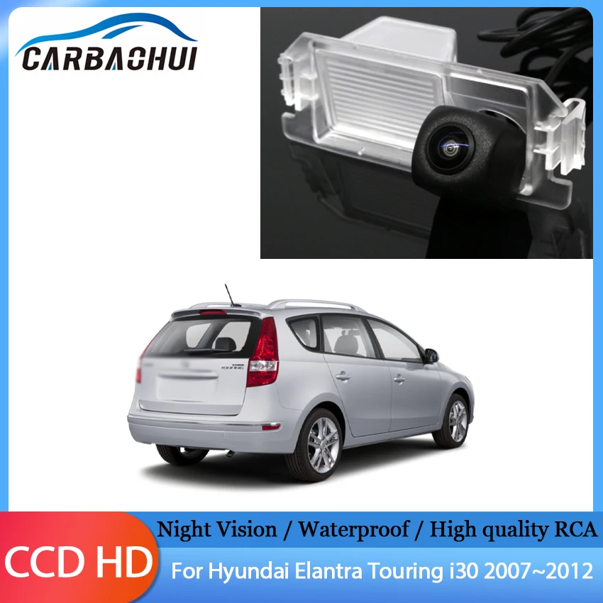 HD Fisheye Car Rear View Camera Night Vision Waterproof For Hyundai Elantra Touring i30 2007 2008 2009 2010 2011 2012