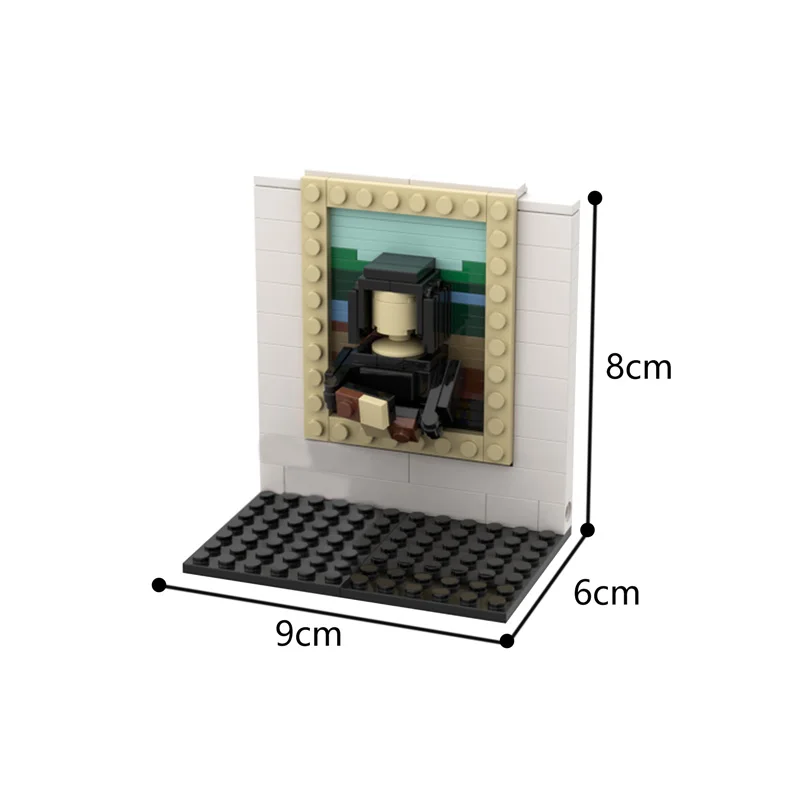 

MOC 3D Mini Masterpiece The Monas Bricks Lisas Building Blocks DIY Model Assembly Educational Toys For Kids Girls Gift 118pcs