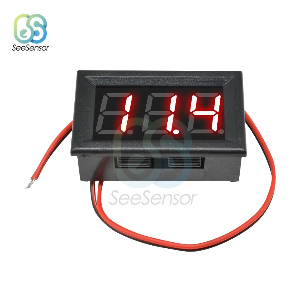 Цифровой мини-вольтметр AC 70-500 В панельный измеритель напряжения тестер 0 56 дюйма