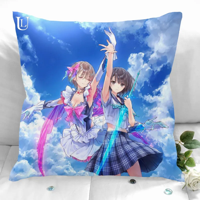 

Новое поступление, Чехол на подушку с голубым отражением света, с молнией, больший размер, индивидуальный подарок с вашим изображением