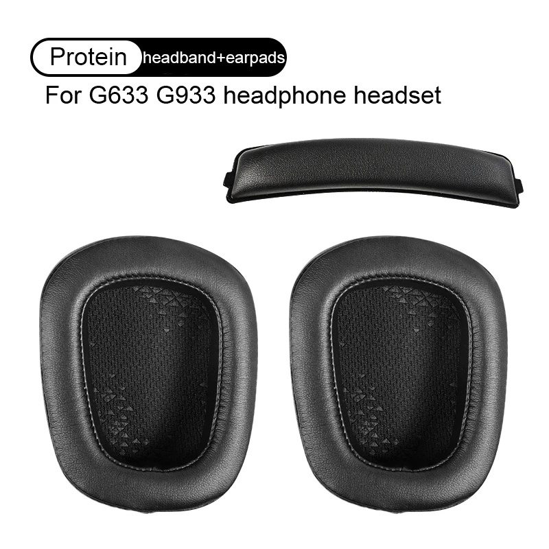 Headphone Earpads Covers For Logitech G633 G933 G635 G935 G633S G933S Headphone Cushion Pad Replacement Ear Pads Head