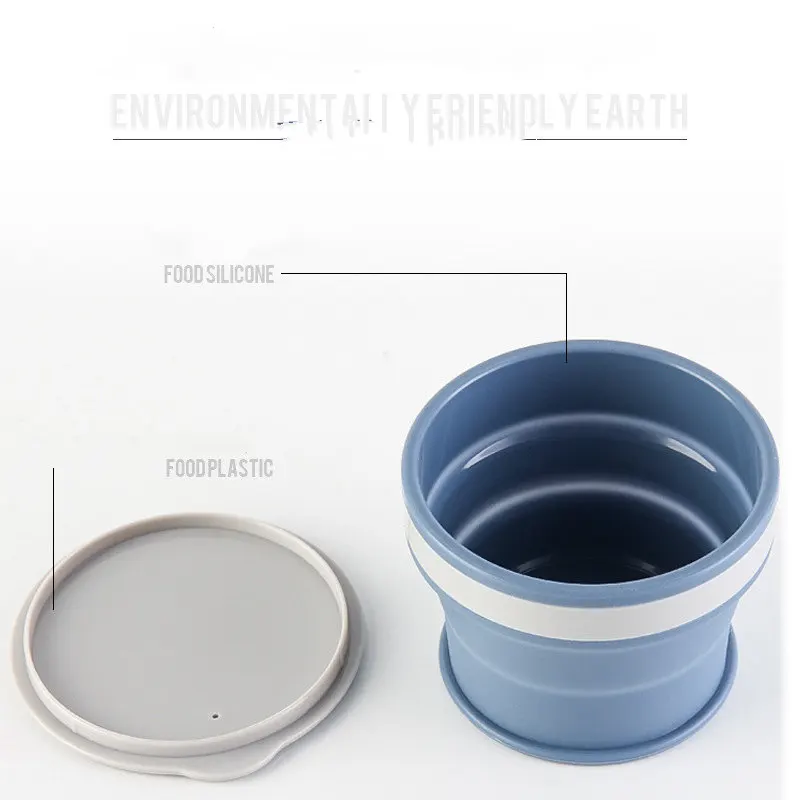 Coffee Mugs Travel Collapsible Silicone Cup Folding Water Cups BPA FREE Food Grade Drinking Ware Mug Tea | Дом и сад