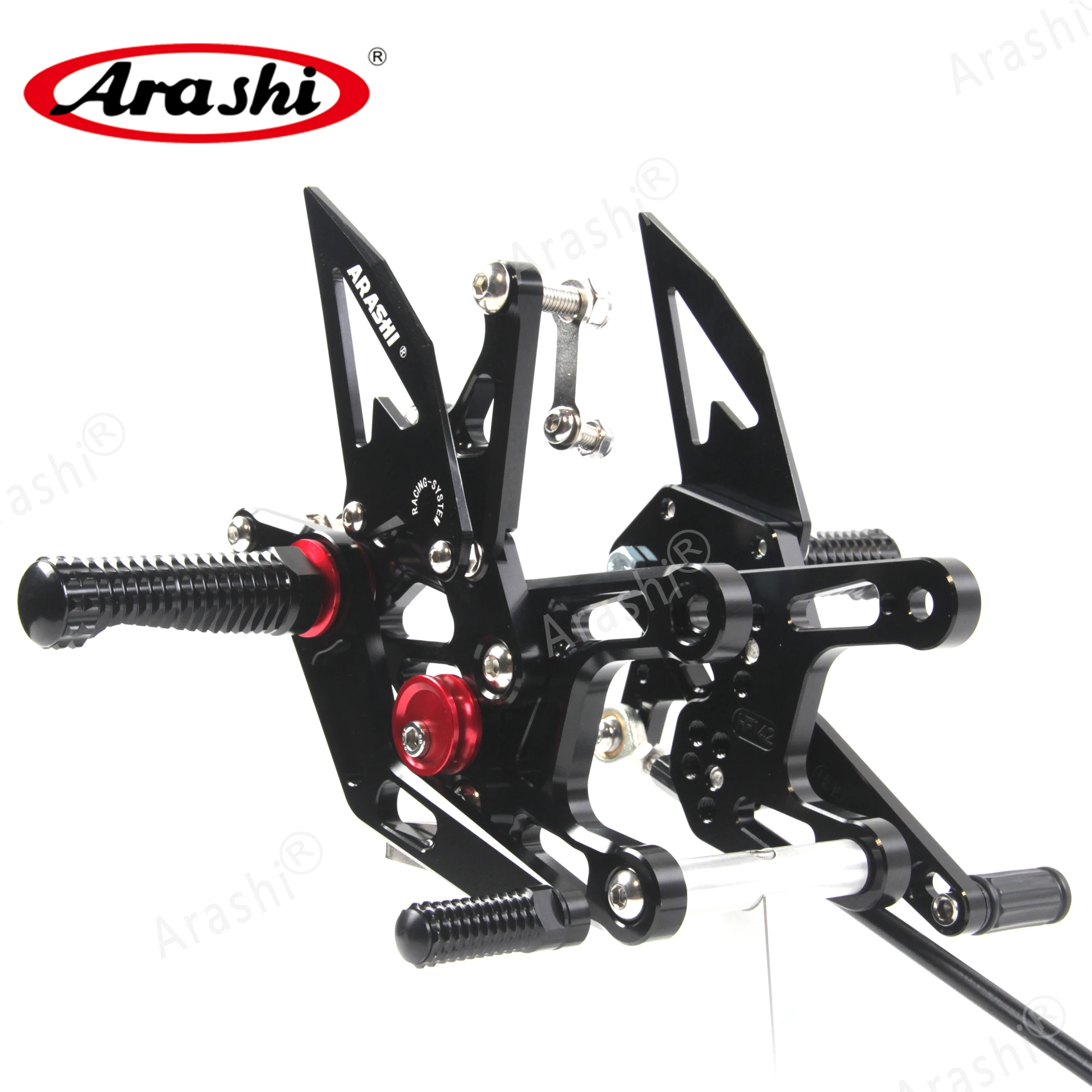 Arashi ZX10R NINJA CNC Регулируемая Задняя подставка для ног KAWASAKI ZX 10R 2011 2015 подножки