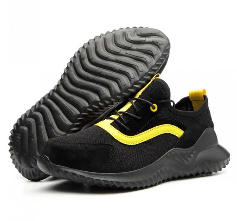 New Indestructible Men's Steel Toe Safety Boots Breathable Anti-smashing Puncture-Proof Work Shoes Welder Safety Boot Sneakers
