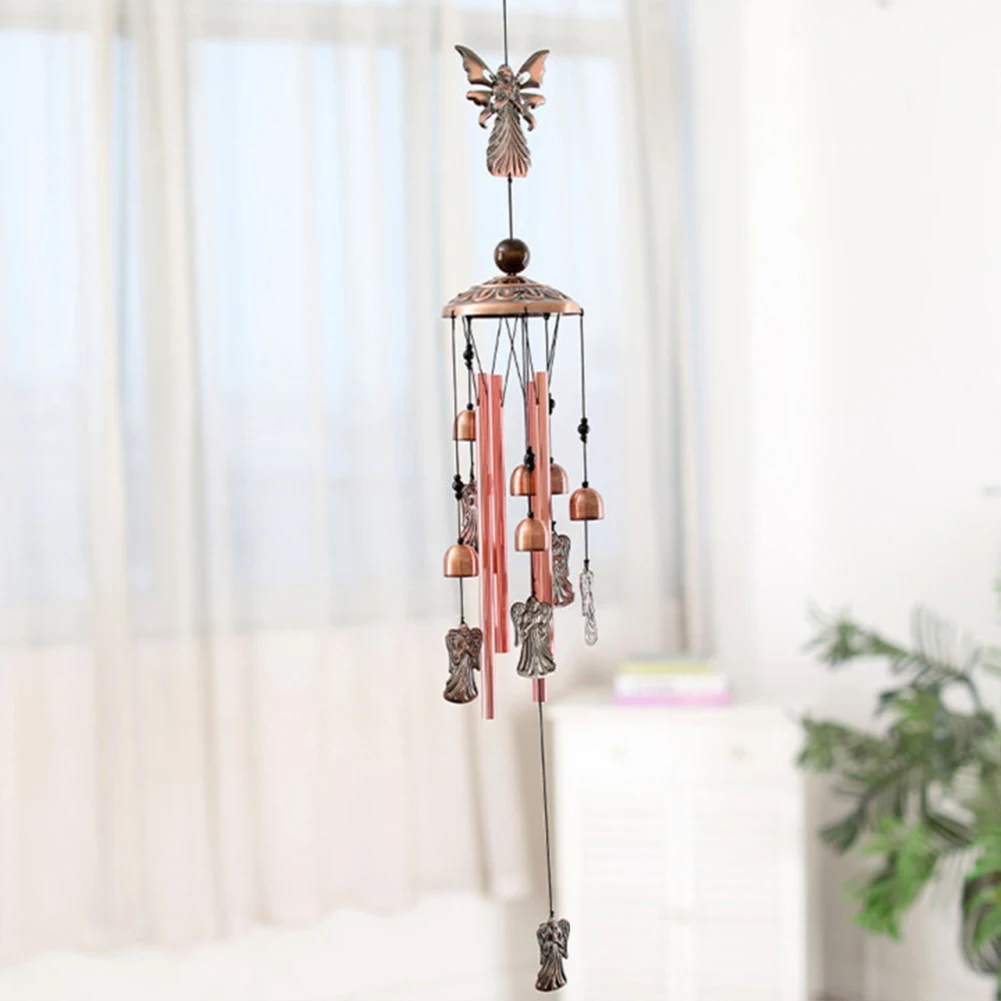 

Antique Resonant 4 Tubes Butterfly Wind Chimes Hanging Ornament Balcony Outdoor Yard Garden Home Decoration Wind Chimes