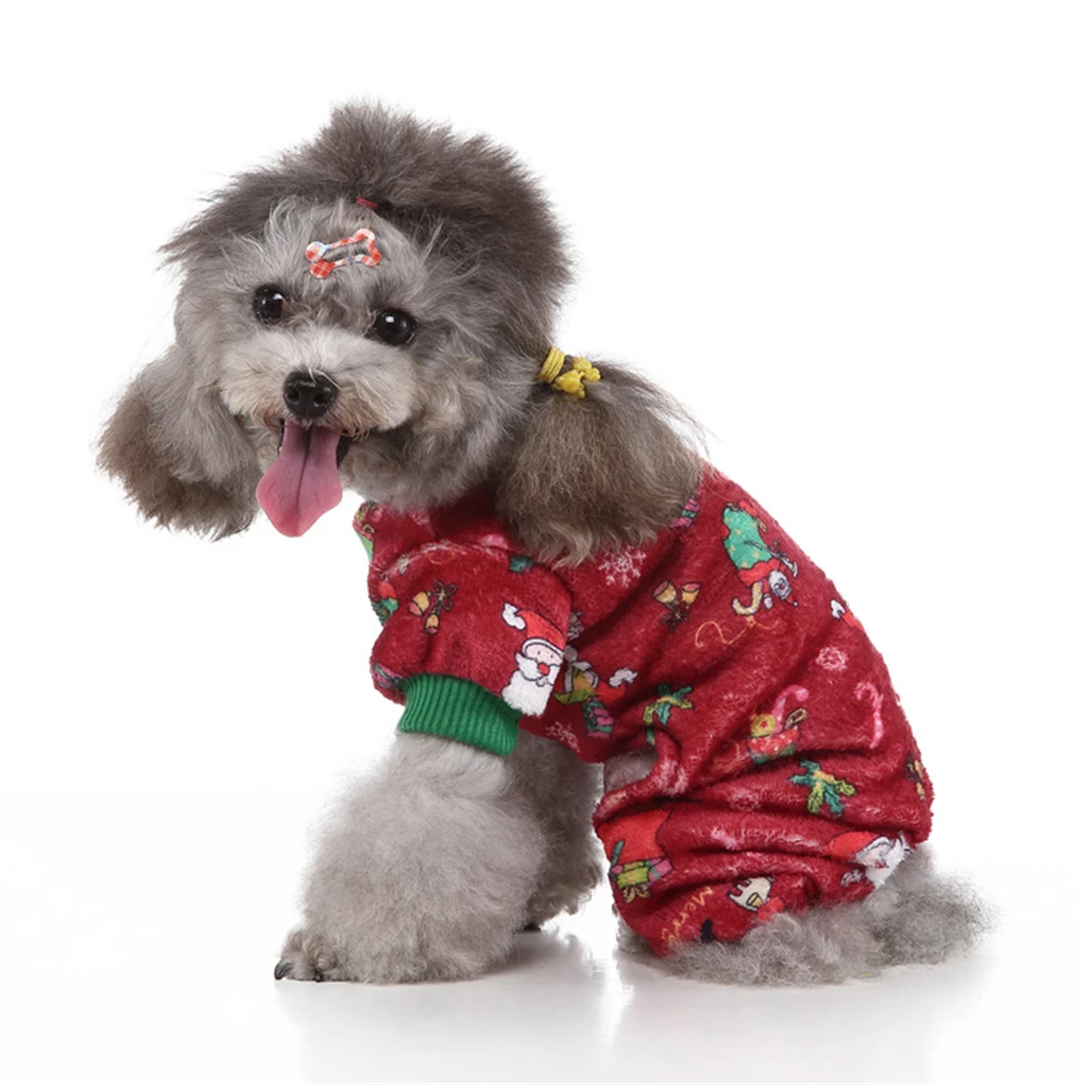 

Cute Pet Dog Clothes Christmas Costume For Dogs Clothing Winter Dog Shirt Xmas Puppy Pet Clothes For Small Medium Dogs Apparel
