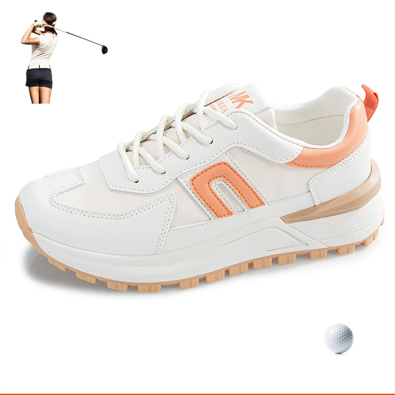 

2021 New Golfing Shoes for Women Spring Autumn Comfortable Outdoor Turf Golfer Sneakers Breathable Womens Jogging Shoes for Golf