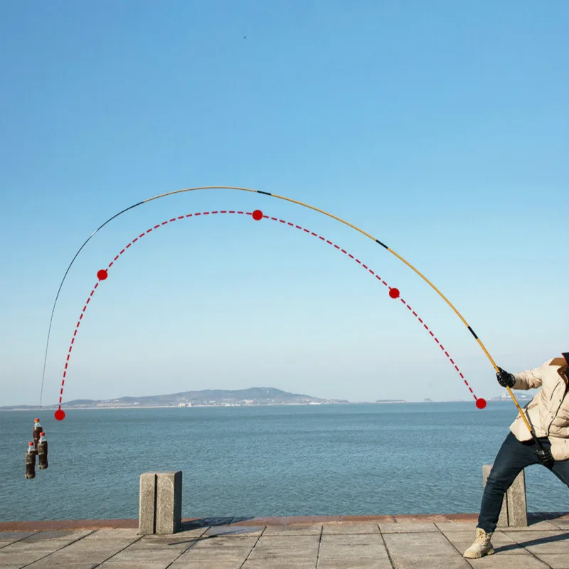 3.6m-7.2m Taiwan Fishing Rod Telescopic Fishing Olta 28 Tune Super Hard Vara De Pesca Fishing Pole Hand Olta Fishing Canne Peche enlarge