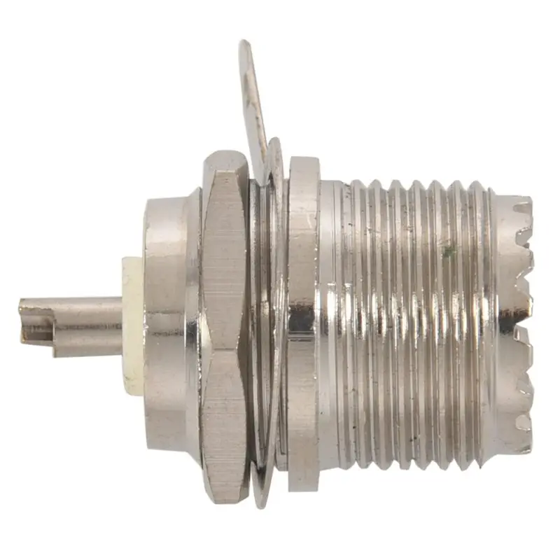 UHF Female SO239 Jack переборка припоя Панель Крепление прямой коннектор RF