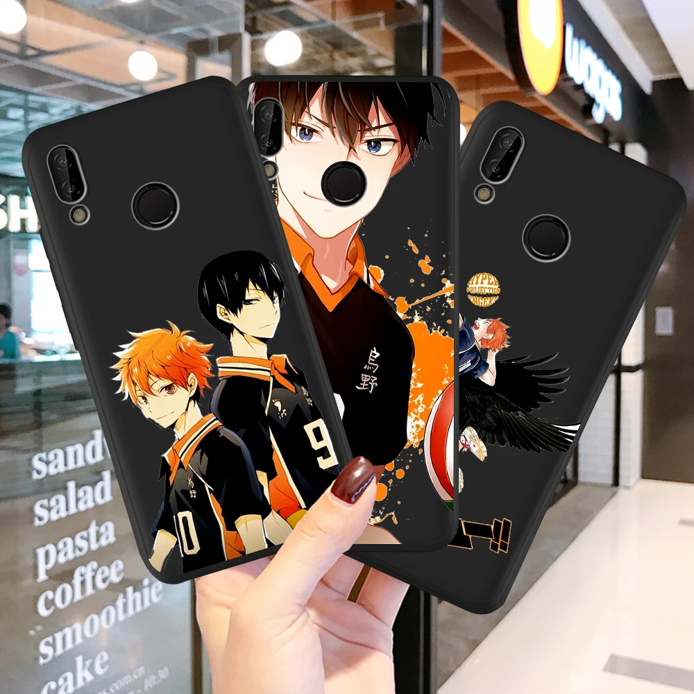

New Haikyuu Hinata Attacks Anime phone case For Huawei P40 P30 P20 P10 P8 Lite 2017 Mate 30 20 10 Lite Pro cover soft silicone