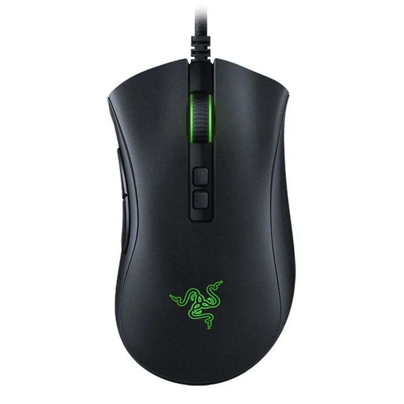 original razer deathadder essential wired gaming mouse mice 6400dpi optical sensor 5 independently buttons for laptop pc gamer free global shipping