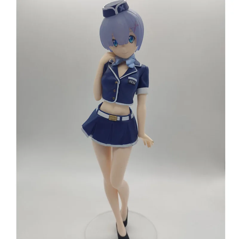 Аниме Жизнь в другом мире от нуля 20 см фигурки Рем стюардесса Униформа подлинные