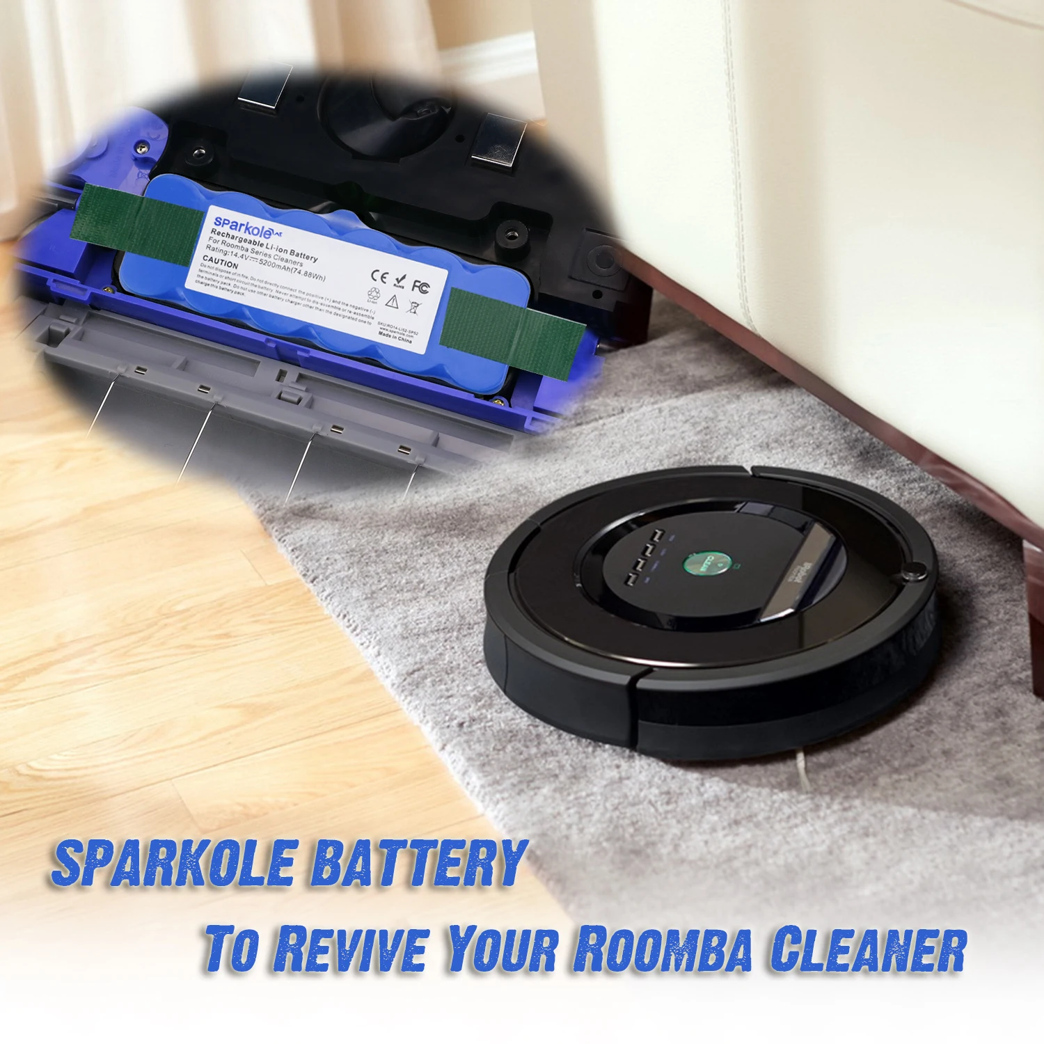 Аккумулятор Sparkole для irobot roomba 500 600 700 800 series быстрая доставка США Россия батарея со