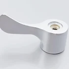 Новый квадратный хромированный смеситель для ванной комнаты, переключатель, крышка ручки смесителя, аксессуары для ванной комнаты, смеситель для раковины в ванной комнате