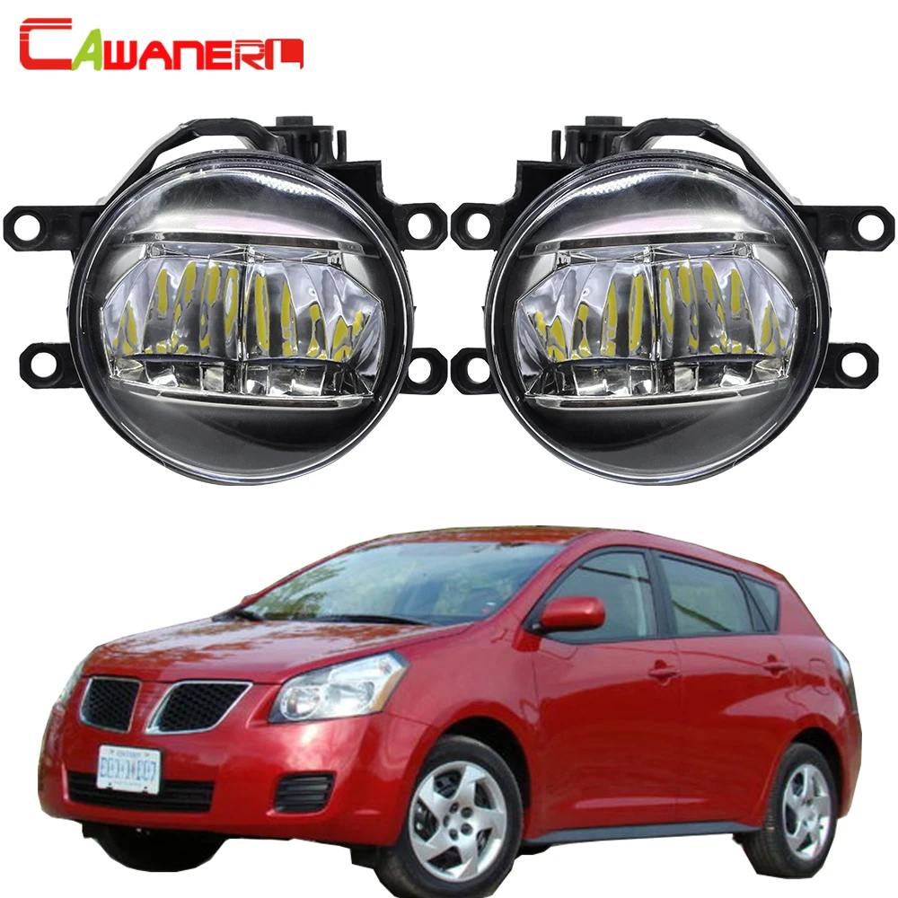 Cawanerl Противотуманные фары Дневные Фары Светильник сборки 4000LM H11 3030 SMD СВЕТОДИОДНЫЙ DRL Противотуманные светильник белый 12V для Pontiac Vibe 2008 2009 2010