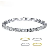 123 rows crystal cubic zirconia women bracelet full diamond whitebluegreen square zircon tennis bangle cz bracelet link