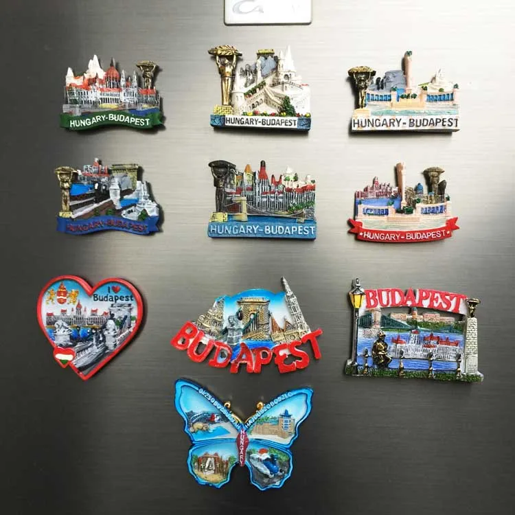 

QIQIPP Hungary Budapest landmark building tourist souvenir magnet fridge magnet