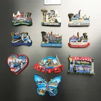 qiqipp hungary budapest landmark building tourist souvenir magnet fridge magnet